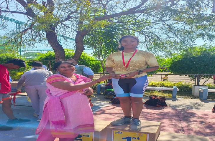 Gold Medal in Division and District Level Roller Skating Competition organized by DSO, Nashik